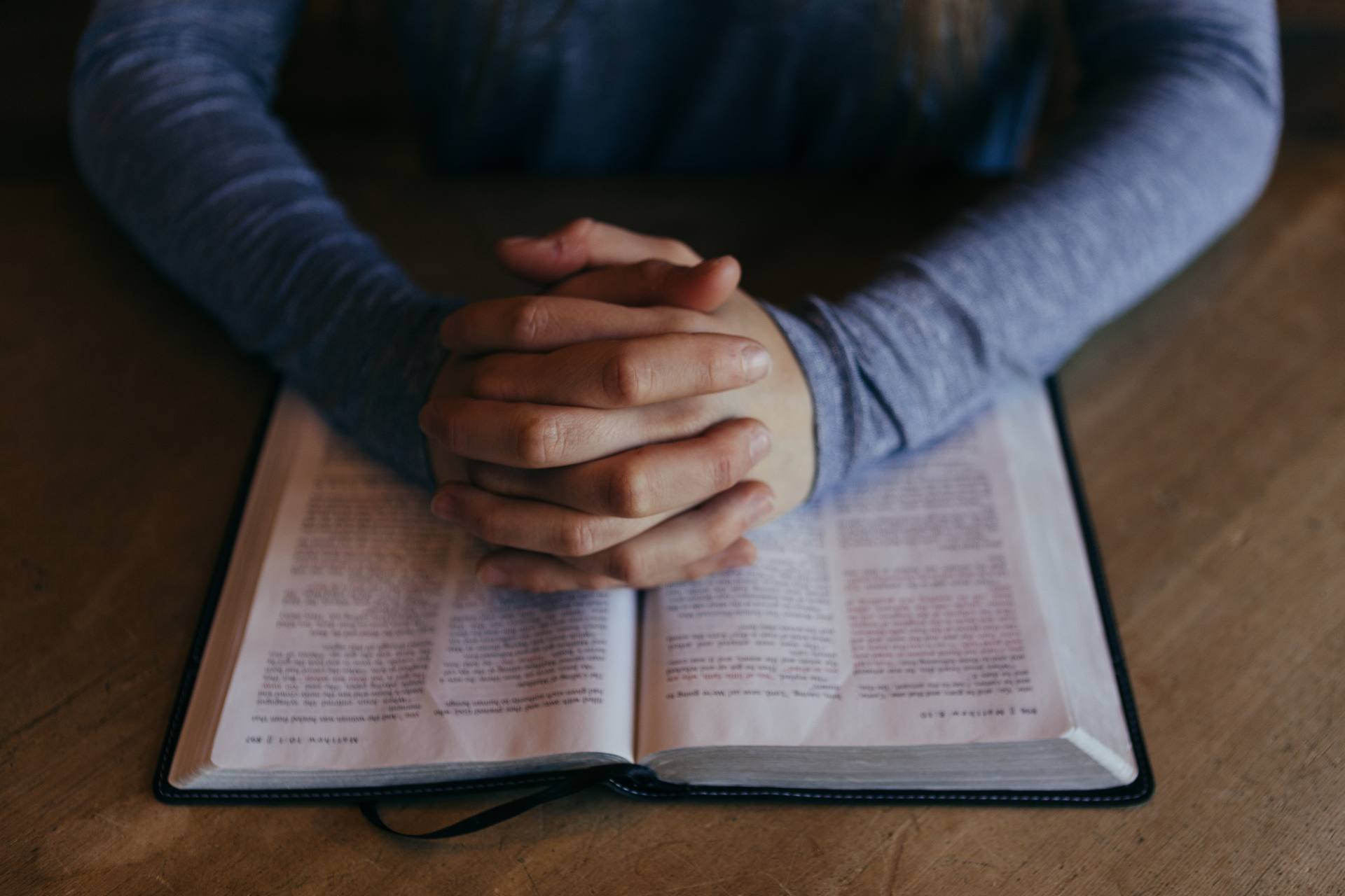 Open Bible + Prayer